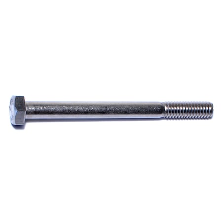 18-8, 5/16"-18 Hex Head Cap Screw, Plain Stainless Steel, 3-1/2 in L, 25 PK